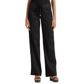 Ralph Lauren Wijde broek in linnen met elastische taille JOVONIE