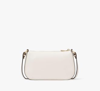 Kate Spade New York Womens Bleecker Small Crossbody Bag in White | Grainy Leather