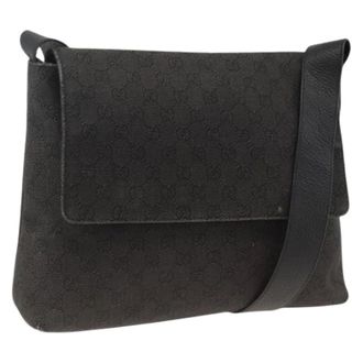 Gucci Pre-owned Vintage GG Canvas Shoulder Bag - - Pre-owned - Donna - Nero - ONE SIZE