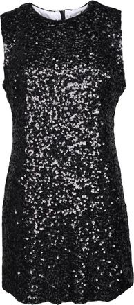 Meimeij Tubino Total Paillettes - Dames - Feestkleedjes - Zwart - S - Polyester - Kleedjes