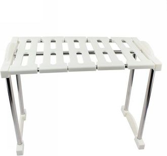 Trade Shop Trade Shop - Mensola Sovrapponibile Salvaspazio Impilabile Organizer Cucina Armadio Mobili 30