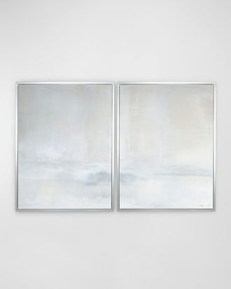 Benson-Cobb Promontory Hand-Embellished Giclee Diptych on Canvas Wall Art by Carol Benson-Cobb