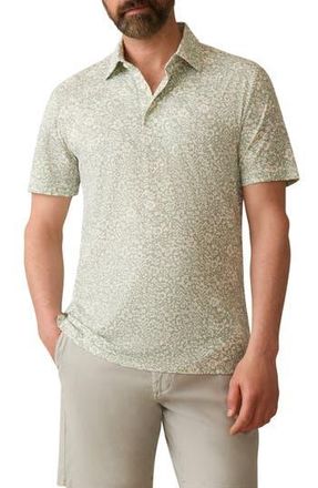 Faherty Movement Piqu&eacute; Polo in Dusty Sage Hilo at Nordstrom Rack, Size X-Large