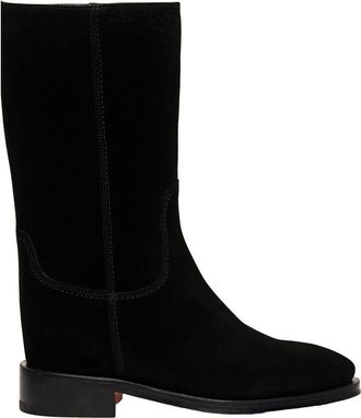 Santoni Suede boot in Black at Nordstrom, Size 10.5