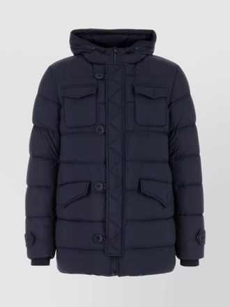 Herno nylon down jacket with hood and pockets