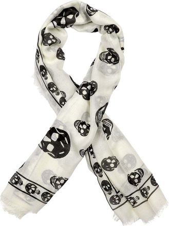 Alexander McQueen Alexander Mcqueen Skull Silk Scarf (Authentic Pre-Loved)