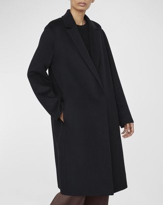 Vince Classic Straight Wool-Blend Coat