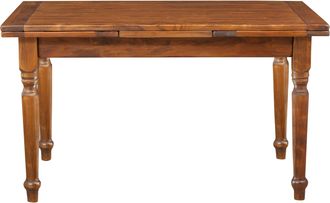 Biscottini International Biscottini - Mesa De Madera Maciza 140x80 Cm Mesa De Comedor Y Cocina Mesa Extensible Mesa De Centro Rectangular Artesano Made In Italy
