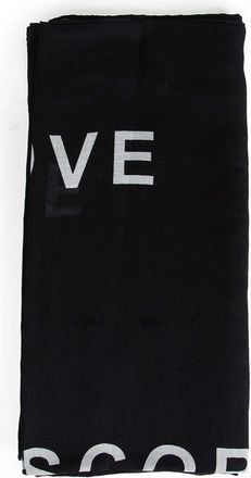 Rick Owens Temple Printed Cot Scarf - Heren - Sjaals - Zwart - ONE Size - Katoen - Accessoires
