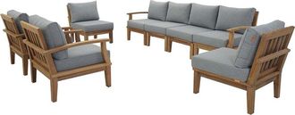 ModWay Discontinued Modway Marina 8-Piece Teak Outdoor Patio Set