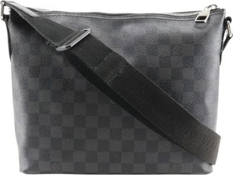 Louis Vuitton Black Damier Graphite Canvas Shoulder Bag (Pre-Owned)