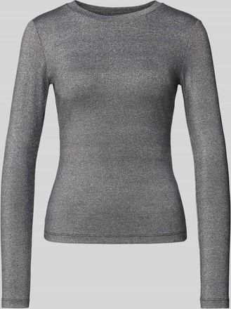 Vila Slim Fit Longsleeve aus Viskose-Mix Modell Eleinas in Black, Größe 34