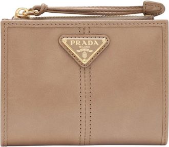 Prada Wallets & Cardholders, female, Beige, Size: ONE SIZE Portafoglio Piccolo