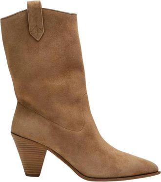 Aquazzura Boogie Cowboy Boot - Dames - Cowboylaarzen - Bruin - 36 1/2 EU - Leer - Schoenen