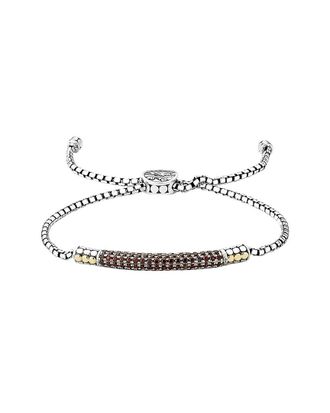 Samuel B. 18K & Silver 1.41 Ct. Tw. Garnet Bracelet
