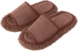 Generic Slippers Women Lazy Floor Cleaning Footwear Detachable Washable Silent Vacuuming Clogs Hands Free Cleaning For Home Use Cozy Slippers For Women(Brown,