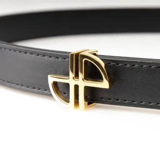 Patou Thin JP Belt - Black