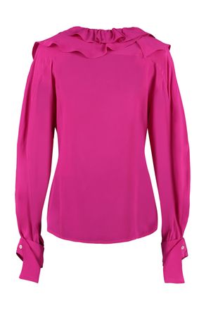 Victoria Beckham Gerimpelde Zijde Blouse