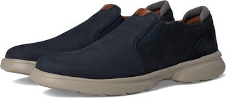 Clarks Bradley Ease Mens Lace-up Boots Navy Nubuck : 8 EE - Wide, Leather