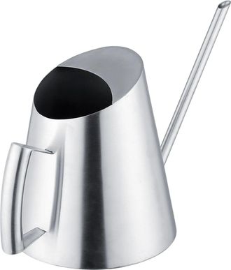 No Brand Regadera De Acero Inoxidable De 1500 Ml Con Boquilla Larga, Pulverizador Met&aacute;lico Para Plantas En Maceta De Interior Y Exterior