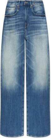R13 Straight-leg Jeans - Dames - Loose Fit Jeans - Blauw - W24 - Denim - Jeans
