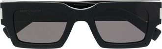 Saint Laurent Eyewear SL 572 logo sunglasses - women - Acetate - One Size - Black