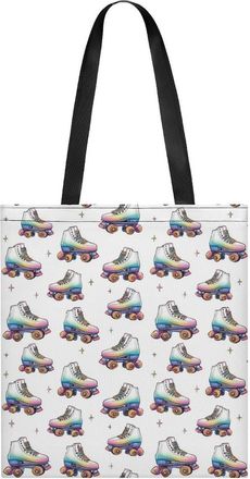 Generic Colorful Roller Skates Tote Bag for Women Men Shoulder Bags Purses Pouch Handbags