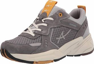 Mephisto Womens Dynamic Trainer Sneakers In Charcoal Grey Suede