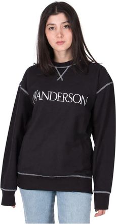 J.W.Anderson Comfortabel Trainingsshirt - Dames - Sweatshirts - Zwart - S - Hoodies & sweatvesten