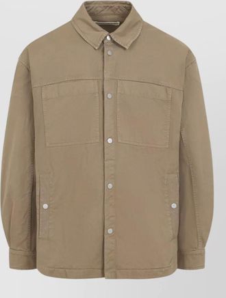 Mordecai overshirt dropped shoulders long sleeves polyester
