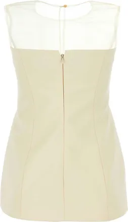 Khaite Womens Ivory Cotton Blend Top Bone Maglie Sweater