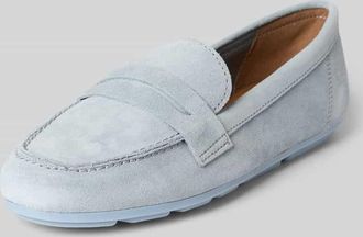 Tamaris Tamaris Loafer aus echtem Veloursleder in Hellblau, Gr&ouml;&szlig;e 36