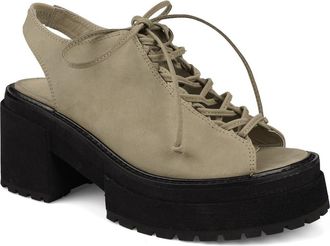 Artisan by Zigi Monserrat Platform Slingback Sandal in Mushroom Leather at Nordstrom, Size 8