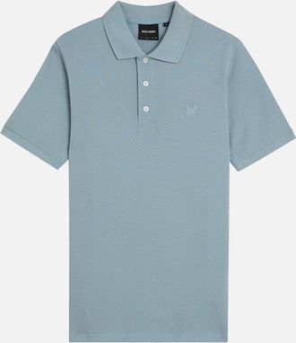 Lyle & Scott Mens Lyle & Scott Superfine Polo Shirt Tonal Blue Ash - Size: 42