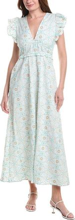 Sail to Sable Sail To Sable V-Neck Flutter Sleeve Maxi Dress