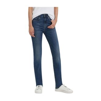 Levi's Jeans, Dames, Blauw, W29 L30, Denim, Rechte Jeans