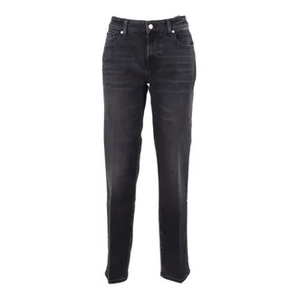 7 For All Mankind Straight Jeans, male, Black, Size: W28 Calie Straight Jeans