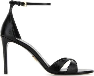 Prada Black Ankle-strap Heels
