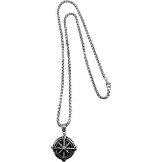 Adornia Water Resistant Compass Chain Necklace in Silver at Nordstrom Rack