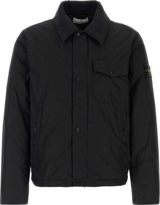 Stone Island Black Regular Solid Jacket