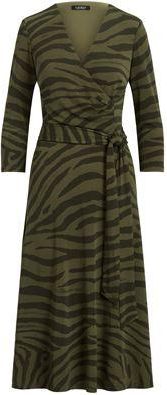 Ralph Lauren ZEBRA-PRINT SURPLICE JERSEY DRESS