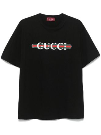 Gucci Logo Cotton T-Shirt-Donna