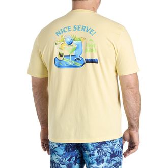 Tommy Bahama Big & Tall Nice Serve Pocket T-Shirt in Light at Nordstrom, Size 2X Big