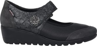 Mephisto Ballerinas met brede pasvorm - Dames - Sleehakken - Grijs - 35 EU - Leer - Schoenen