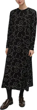 Marimekko Kolmin Piirto Unikko Jersey Dress