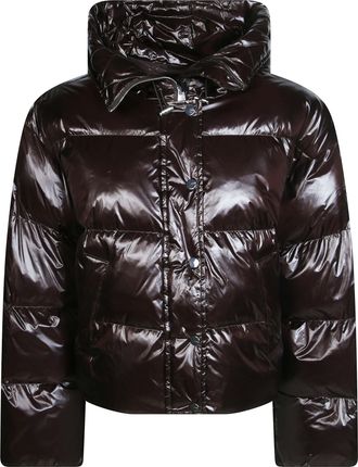 Pinko Impasto Padded Canvas High Collar Jacket