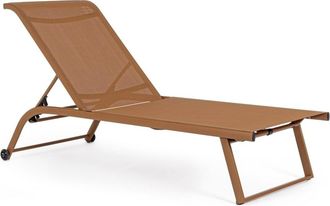 BIZZOTTO Hochwertige Outdoor Gartenliege Taylor im 2er-Set - Pecan