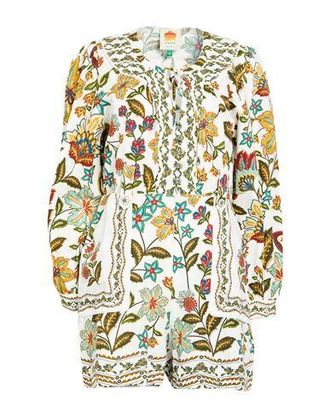 Farm Rio BOTANICALS OFF-WHITE ROMPER