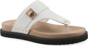 White Mountain Malabar Thong Sandal in White/Smooth at Nordstrom Rack, Size 9.5