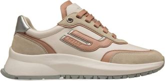 Bally Demmy Leather Low-Top Sneakers, Brand Size 38 ( US Size 7.5 )